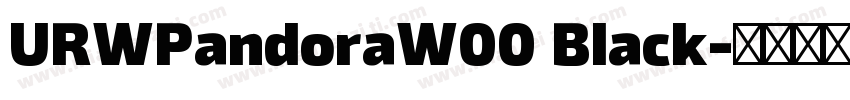 URWPandoraW00 Black字体转换
